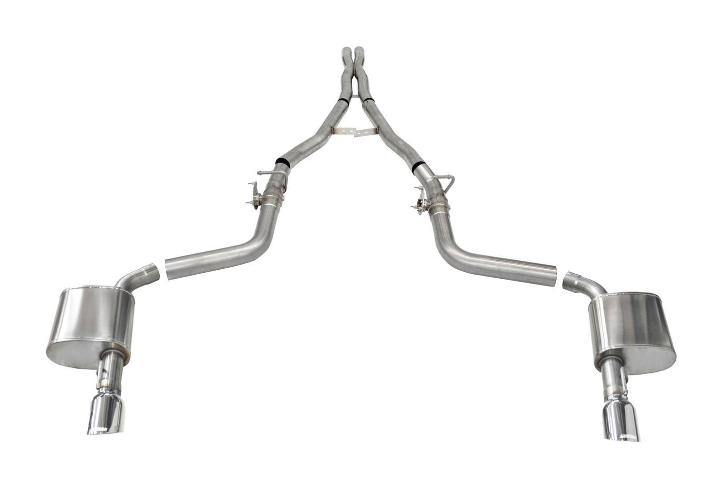 Corsa 15-21 Charger SRT/Hellcat/Redeye 2.75in Valved Catback Dual Rear Exit w/ Single 4.5in Pol Tips - Mammoth Racing -