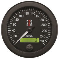 Autometer Stack 88mm 0-260 Km/h Electronic Speedometer - Black - My Store