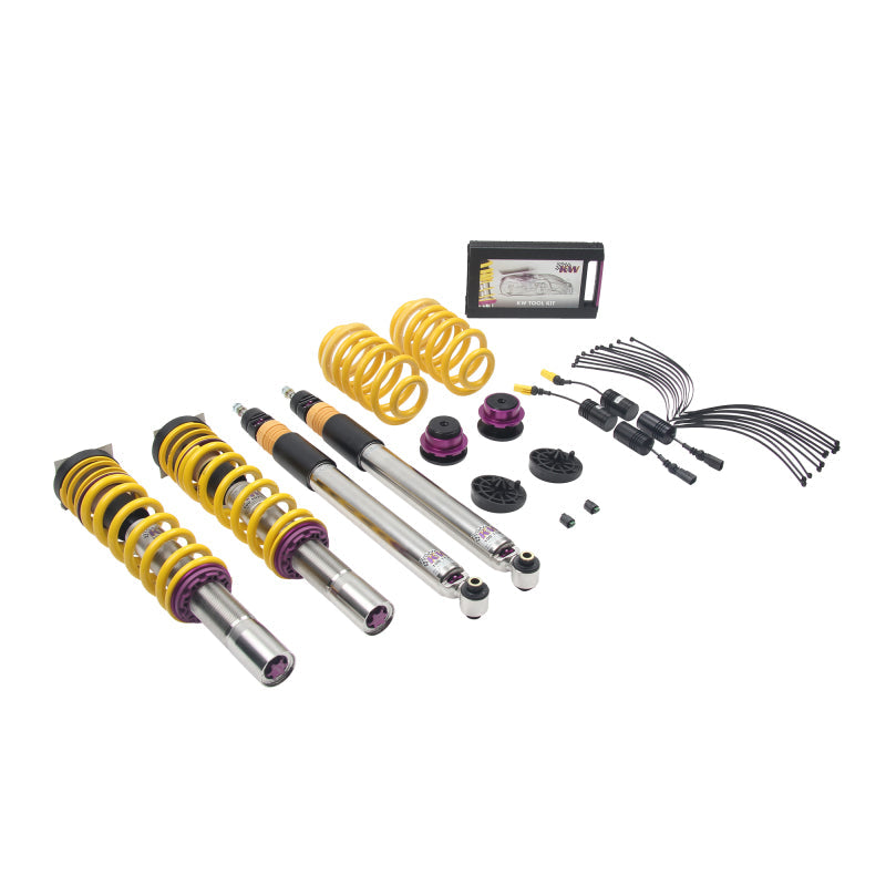 KW Coilover Kit V3 2017+ Audi A4 (B9) Sedan 2wd w/ Electronic Dampers - Mammoth Racing -