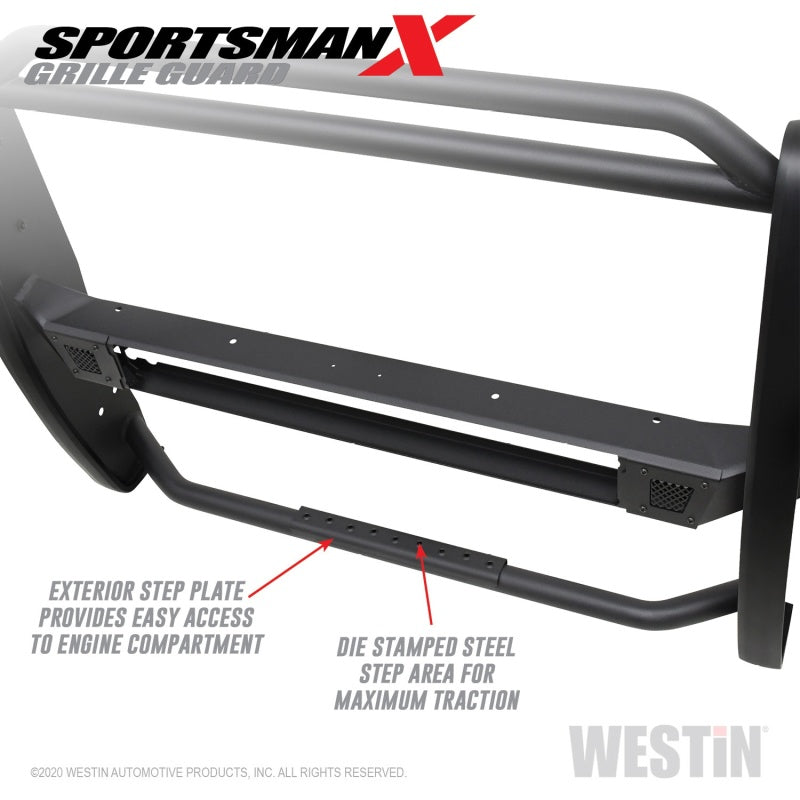 Westin 19-20 Ram 2500/3500 Sportsman X Grille Guard - Textured Black - Mammoth Racing -