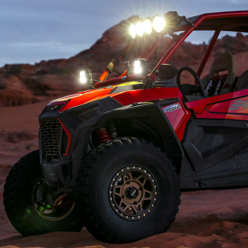 KC HiLiTES Flex ERA 4 Single Light - 80W Spot Beam - Mammoth Racing -