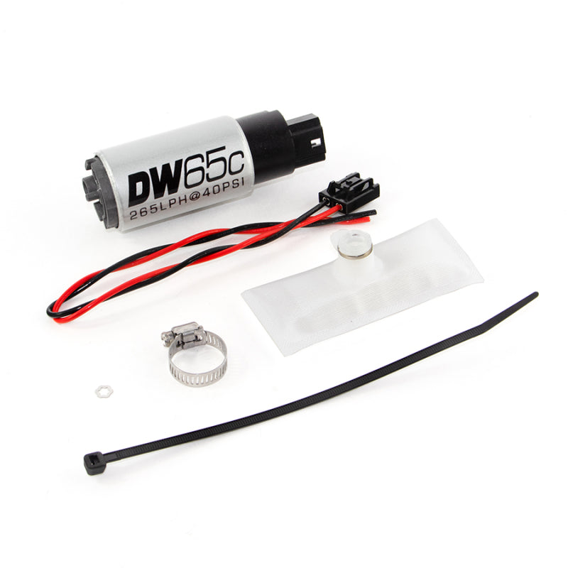 DeatschWerks 88-91 BMW 325i DW65C 265lph Compact Fuel Pump w/ Install Kit (w/o Mounting Clips) - Mammoth Racing -