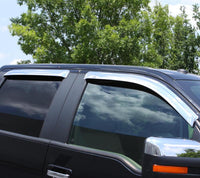 AVS 12-16 Honda CR-V Ventvisor Outside Mount Front & Rear Window Deflectors 4pc - Chrome - Mammoth Racing -
