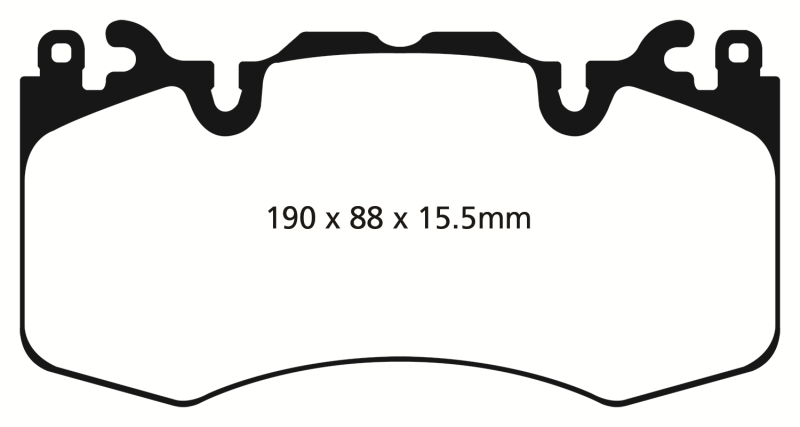 EBC 13+ Land Rover Range Rover 3.0 Supercharged Greenstuff Front Brake Pads - My Store