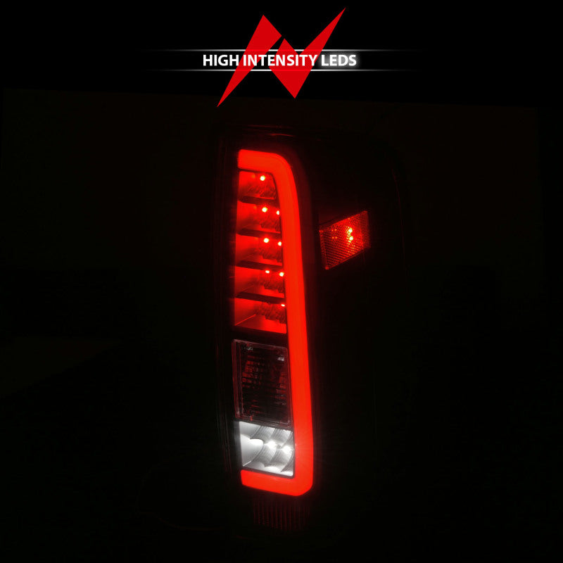 ANZO 2005-2021 Nissan Frontier LED Taillights Black Housing/Clear Lens - Mammoth Racing -