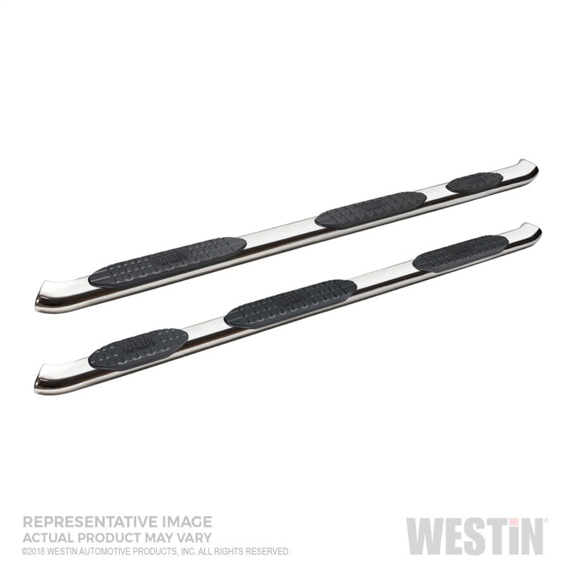 Westin 2019 Chevrolet Silverado/Sierra 1500 CC (5.5ft) PRO TRAXX 5 WTW Oval Nerf Step Bars - SS - Mammoth Racing -