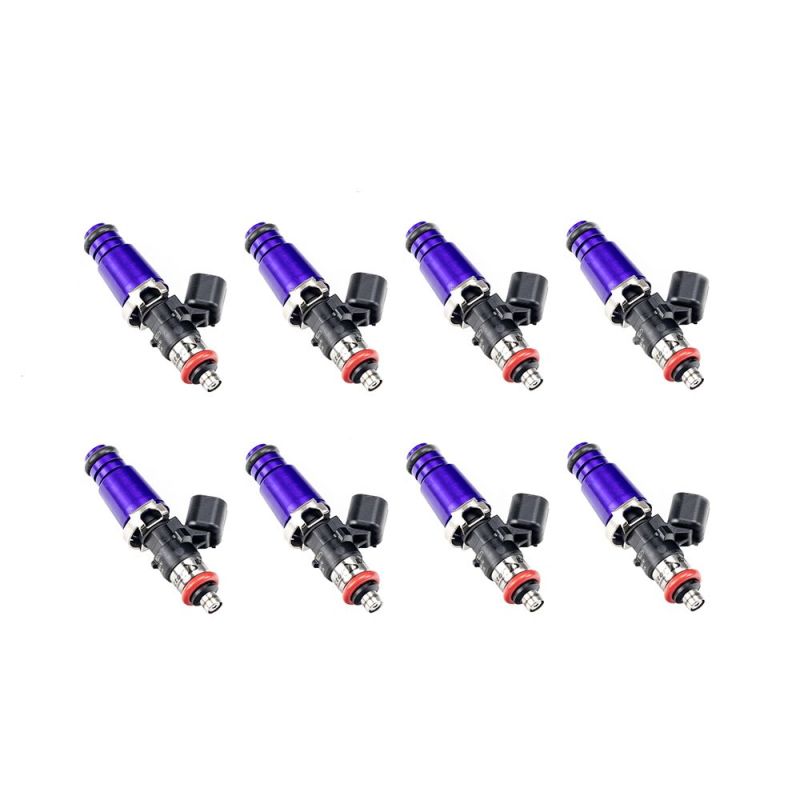 Injector Dynamics 1340cc Injectors - 60mm Length - 14mm Purple Top - 15mm Lower O-Ring (Set of 8) - Mammoth Racing -
