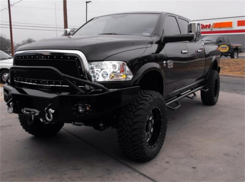 N-Fab Nerf Step 10-17 Dodge Ram 2500/3500 Mega Cab 6.4ft Bed - Tex. Black - Bed Access - 3in - Mammoth Racing -