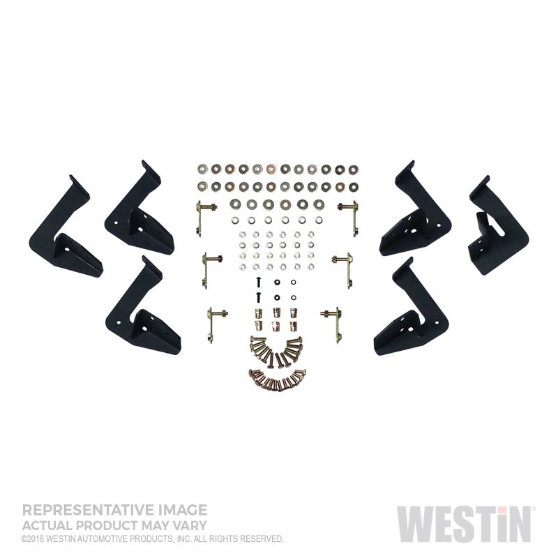 Westin 10-17 Toyota 4Runner Trail Edition (Excl. Ltd) HDX Stainless Drop Nerf Step Bars - Tex. Blk - Mammoth Racing -