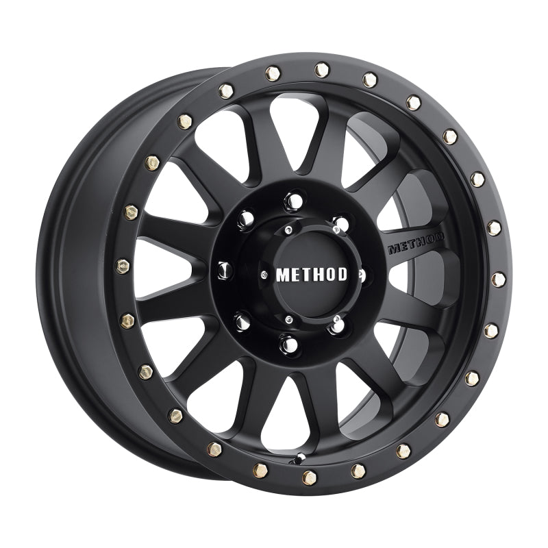 Method Mr304 Double Standard 17x8.5 0mm Offset 8x170 130.81mm CB Matte Black Wheel - Mammoth Racing -