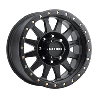Method Mr304 Double Standard 16x8 0mm Offset 8x6.5 130.81mm CB Matte Black Wheel - Mammoth Racing -