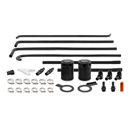 Mishimoto 08-14 Subaru WRX Baffled Oil Catch Can Kit - Black - Mammoth Racing -