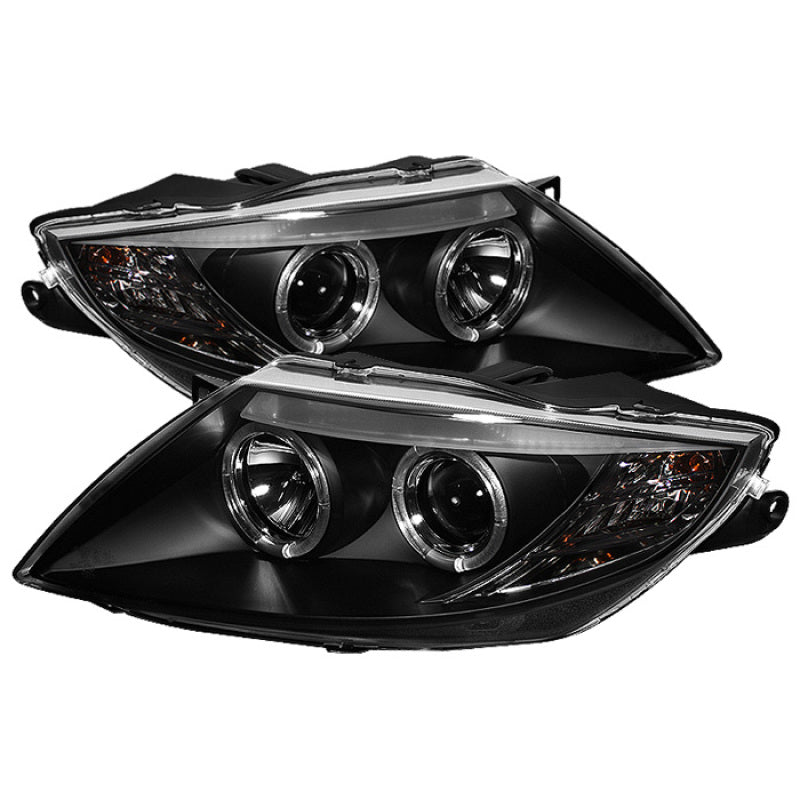 Spyder BMW Z4 03-08 Projector Headlights Halogen Model Only - LED Halo Black PRO-YD-BMWZ403-HL-BK - Mammoth Racing -