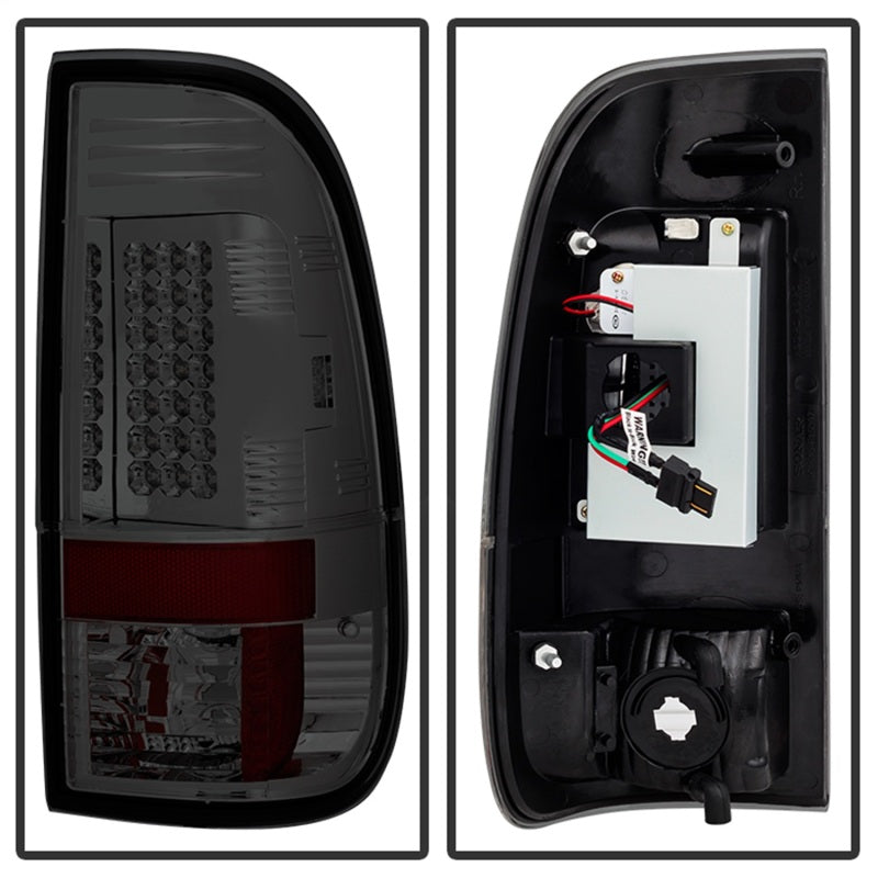 Spyder Ford Super Duty 08-15 LED Tail Lights Smoke ALT-YD-FS07-LED-SM - Mammoth Racing -