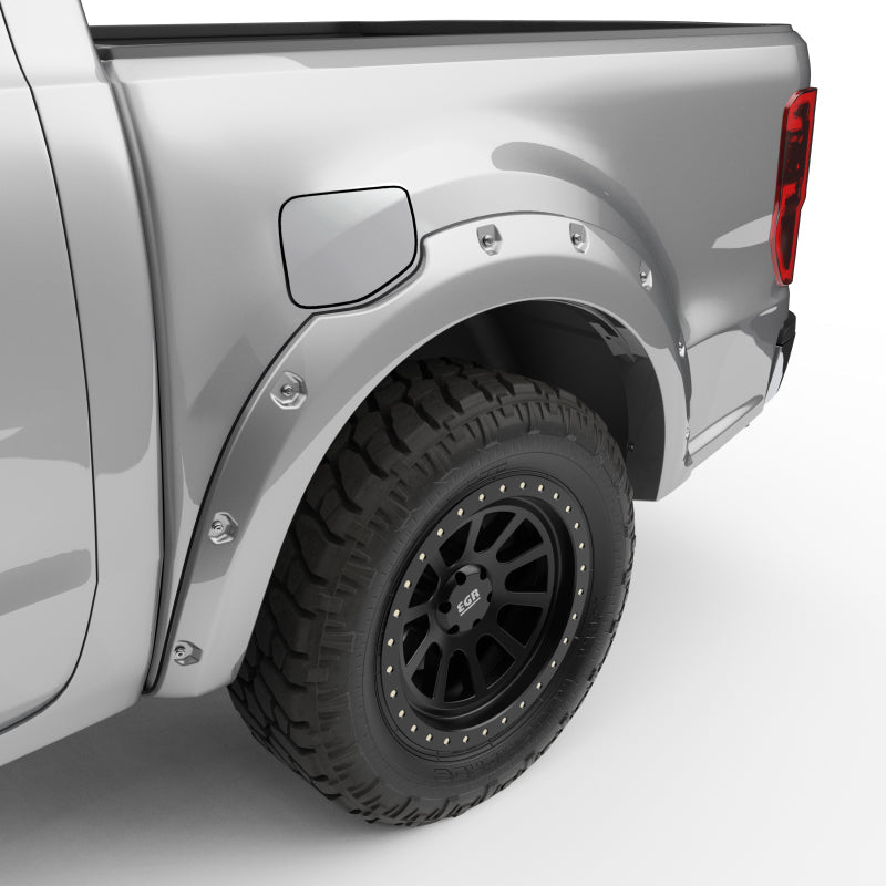 EGR 19-22 Ford Ranger Painted To Code Ingot Traditional Bolt-On Look Fender Flares Silver Set Of 4 - Mammoth Racing -