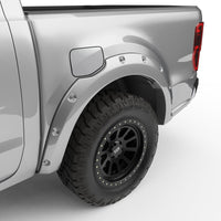 EGR 19-22 Ford Ranger Painted To Code Ingot Traditional Bolt-On Look Fender Flares Silver Set Of 4 - Mammoth Racing -