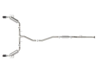 aFe Takeda 2.5in 304 SS Cat-Back Exhaust System w/CF Tips 2022+ Honda Civic L4-1.5L (t) - Mammoth Racing -