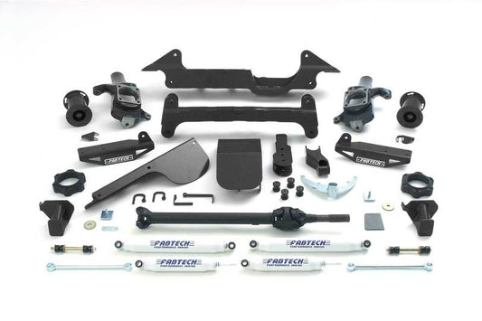 Fabtech 03-05 Hummer H2 Suv/Sut 4WD w/Rr Air Bags 6in Perf Sys w/Perf Shks - My Store