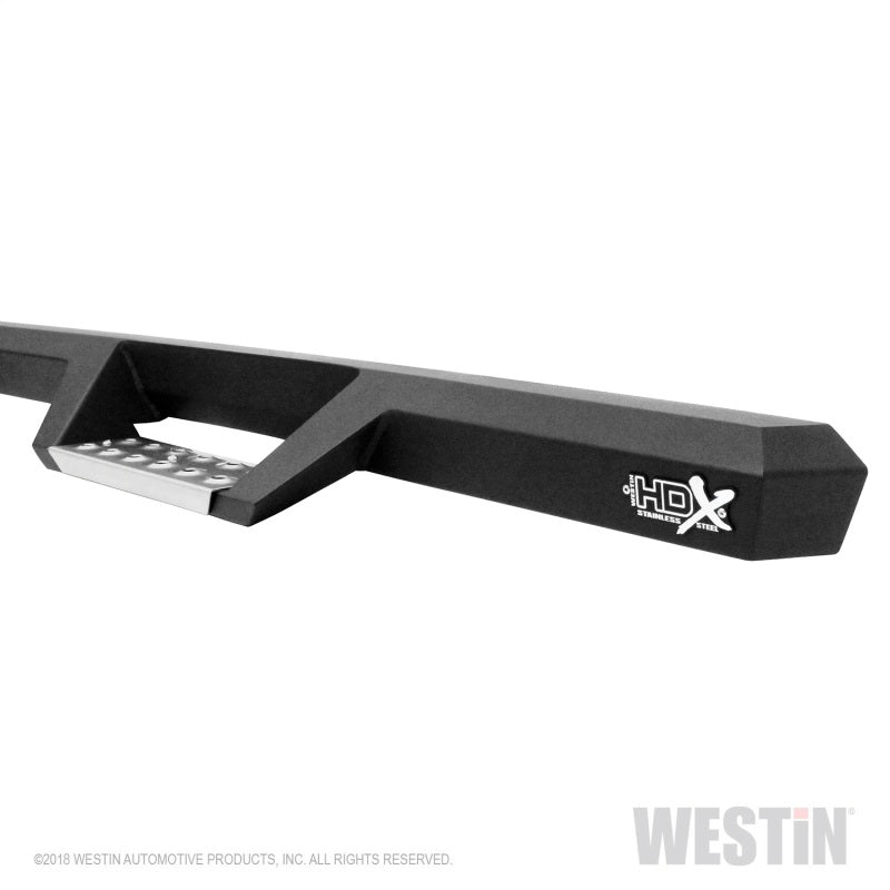 Westin 19-22 RAM 1500 Quad Cab (Excl. Classic) HDX Stainless Drop Nerf Step Bars - Tex. Blk - Mammoth Racing -