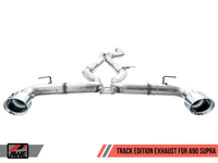 AWE Tuning 2020 Toyota Supra A90 Track Edition Exhaust - 5in Chrome Silver Tips - My Store