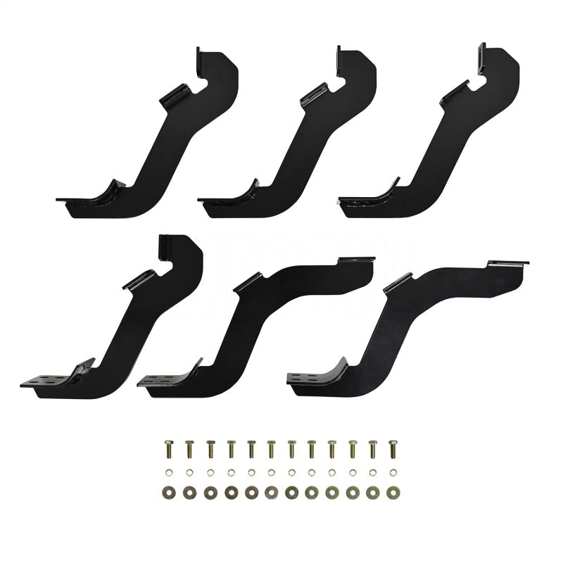 Westin 19-22 Ford Ranger SuperCrew/SuperCab Premier Oval Nerf Step Bar Mount Kit - Blk - Mammoth Racing -