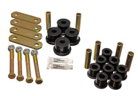 Energy Suspension 64-73 Ford Mustang Black Heavy Duty Shackle Set - Mammoth Racing -