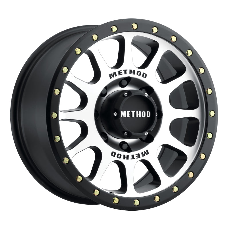 Method Mr305 NV 17x8.5 0mm Offset 8x6.5 130.81mm CB Machined/Black Street Loc Wheel - Mammoth Racing -