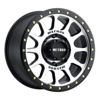 Method Mr305 NV 17x8.5 0mm Offset 8x6.5 130.81mm CB Machined/Black Street Loc Wheel - Mammoth Racing -
