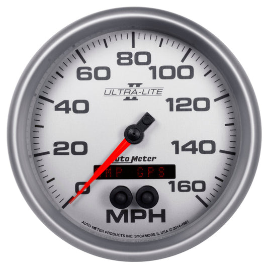 Autometer Ultra-Lite II 5in 0-140mph In-Dash Electronic GPS Programmable Speedometer - My Store