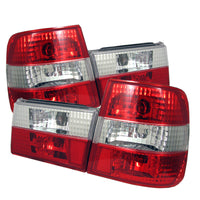 Spyder BMW E34 5-Series 88-95 Euro Style Tail Lights Red Clear ALT-YD-BE3488-RC - Mammoth Racing -