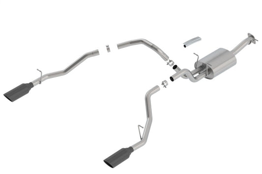 Borla 2019 RAM 1500 5.7L V8 AT 4DR Crew Cab Short Bed S-Type SS Catback Exhaust - Black Chrome Tip - My Store