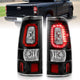 ANZO 1999-2002 Chevy Silverado 1500 LED Taillights Plank Style Black w/Clear Lens - My Store