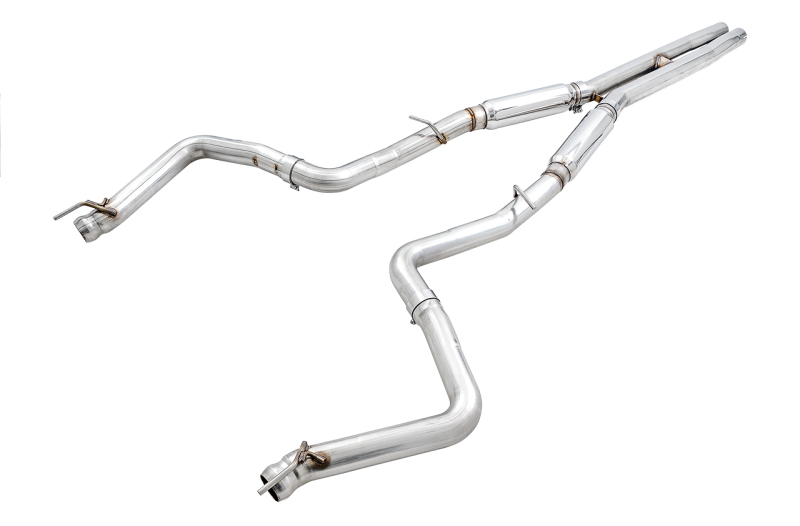 AWE Tuning 2017+ Dodge Challenger 5.7L Track Edition Exhaust - Chrome Silver Quad Tips - Mammoth Racing -
