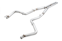 AWE Tuning 2017+ Dodge Challenger 5.7L Track Edition Exhaust - Chrome Silver Quad Tips - Mammoth Racing -