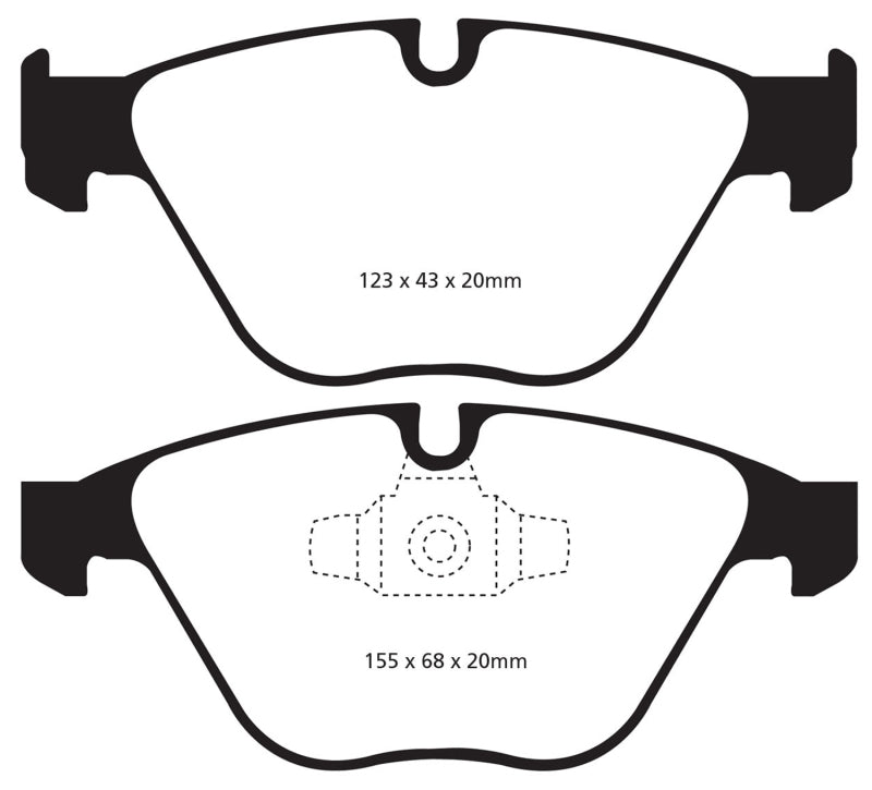 EBC 13+ BMW X1 2.0 Turbo (28i) Redstuff Front Brake Pads - My Store