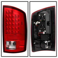 Spyder Dodge Ram 07-08 1500/Ram 07-09 2500/3500 LED Tail Lights Red Clear ALT-YD-DRAM06-LED-RC - Mammoth Racing -