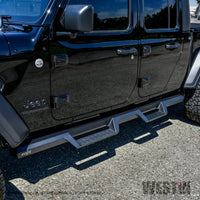 Westin 2020 Jeep Gladiator HDX Drop Nerf Step Bars - Textured Black - Mammoth Racing -