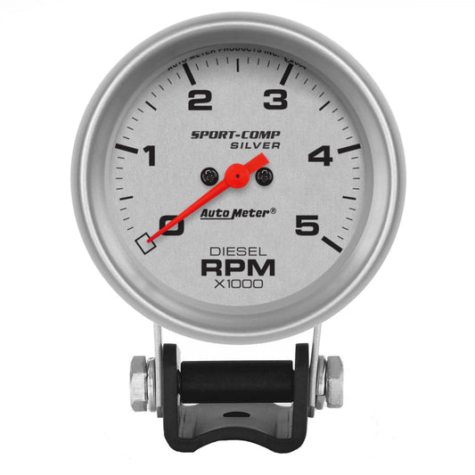 Autometer Ultra-Lite 2-5/8in Pedestal Diesel Tachometer 0-5000 RPM - My Store