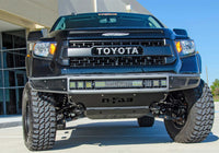 N-Fab M-RDS Front Bumper 14-17 Toyota Tundra - Tex. Black w/Silver Skid Plate - Mammoth Racing -