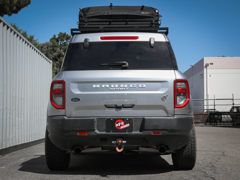aFe Ford Bronco Sport 21-22 L3-1.5L (t)/L4-2.0L (t) Vulcan Cat-Back Exhaust System- Black Tips - Mammoth Racing -