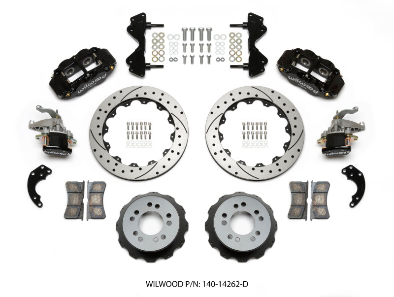 Wilwood Narrow Superlite 4R / MC4 Rear Kit 12.88 Drilled Currie Pro-Tour Unit Bearing Floater - My Store