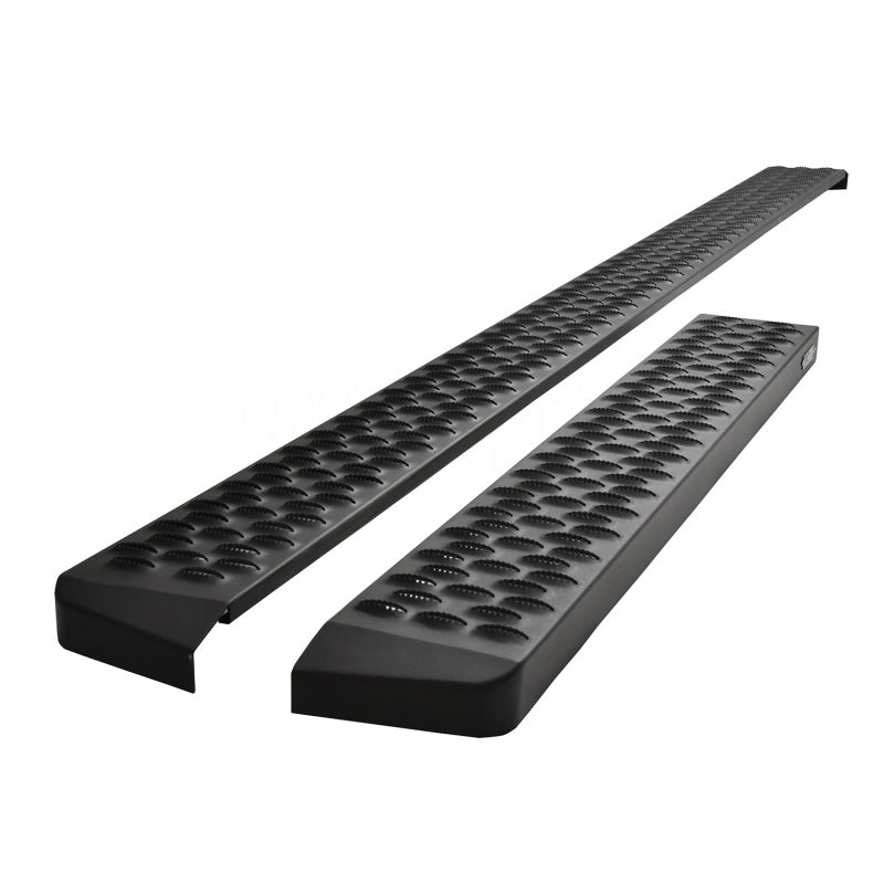 Westin Ford Transit Van 150/250/350 (46in Driver & 97in. Pass) Grate Steps Running Boards - Tex. Blk - Mammoth Racing -