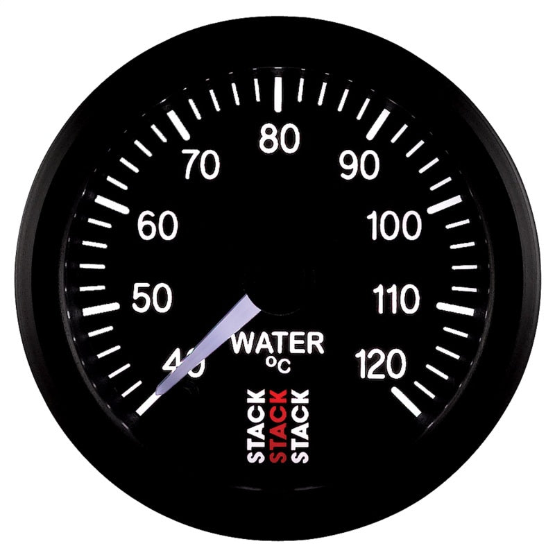 Autometer Stack 52mm 40-120 Deg C 1/8in Nptf Male Pro Stepper Motor Water Temp Gauge - Black - My Store