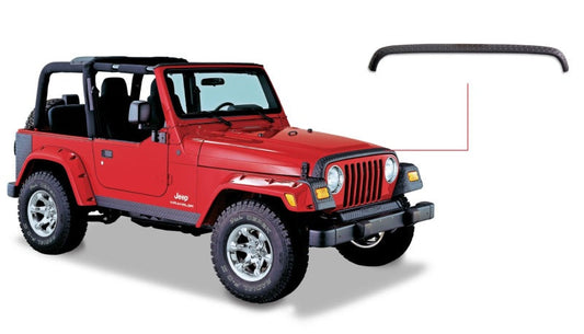 Bushwacker 98-06 Jeep TJ Trail Armor Hood Stone Guard - Black - My Store