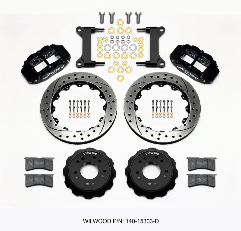 Wilwood Narrow Superlite 6R Front Hat Kit 13.06 Drilled 63-87 C10 w/ Wilwood Pro Spindles - My Store