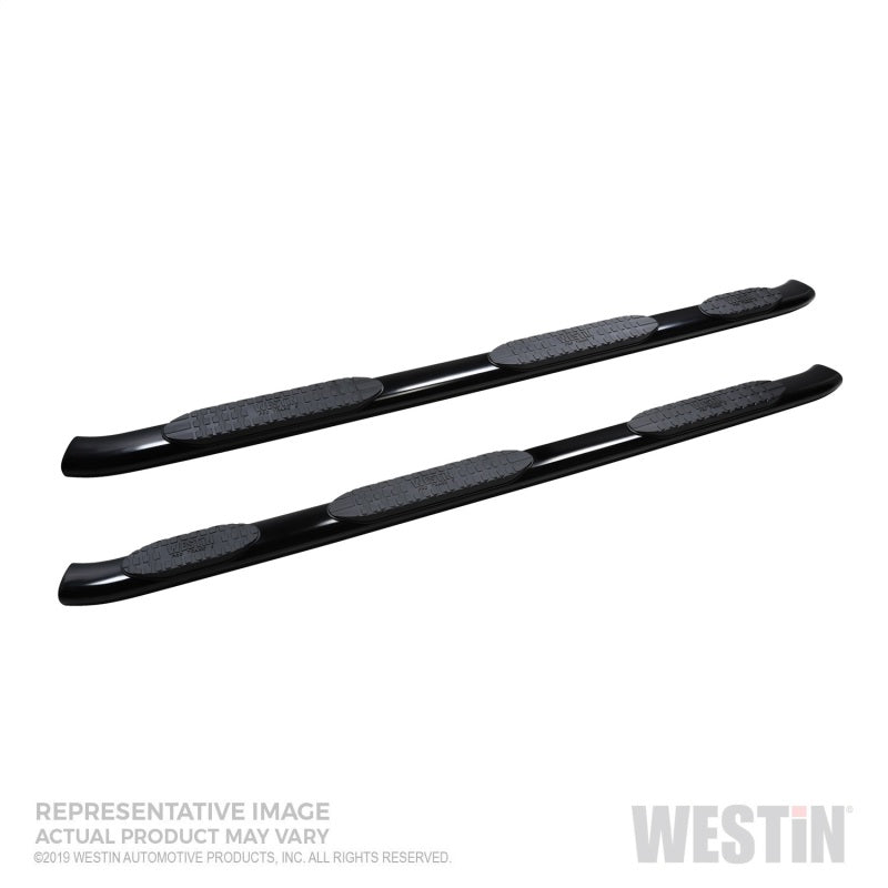 Westin 2019 Chevrolet Silverado Double Cab w/ 6.5in Bed PRO TRAXX 5 W2W Oval Nerf Step Bars - Black - Mammoth Racing -