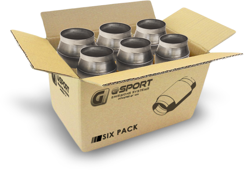 GESI G-Sport 6PK 300 CPSI EPA Compliant GEN1 Ultra High Output Cat Conv Ambly 4.5in Dia Body x 4 OAL - My Store
