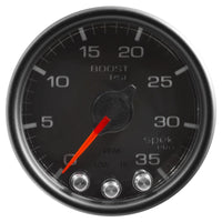 Autometer Spek-Pro Gauge Boost 2 1/16in 35psi Stepper Motor W/Peak & Warn Black/Black - My Store