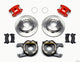 Wilwood D154 P/S Park Brake Kit Red Chevy 12 Bolt 2.75in Off w/ C-Clips - Mammoth Racing -