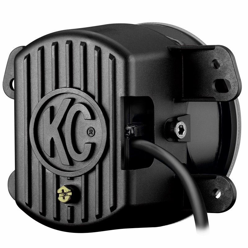 KC HiLiTES 07-09 Jeep JK Gravity G4 LED Light 10w Sae/ece Clear Fog Beam (Single) - Mammoth Racing -